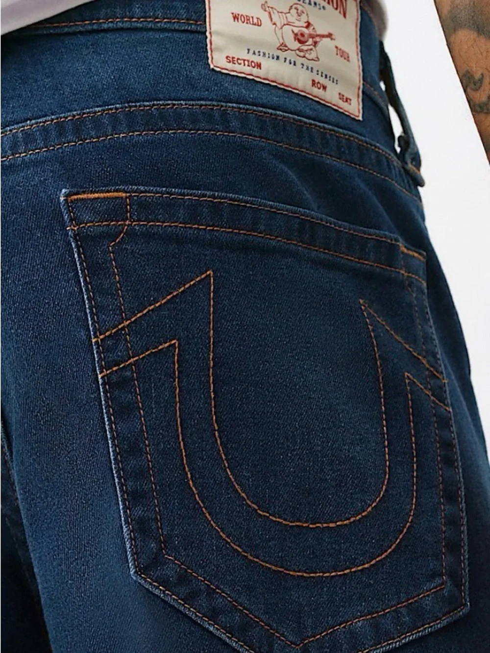 True Religion Men's Dark Blue Bootcut Jeans